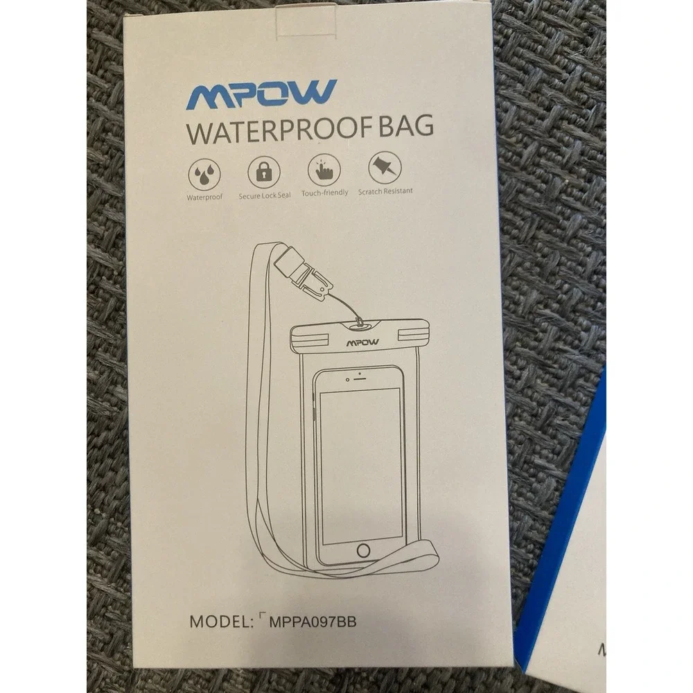 2x MPOW Waterproof Phone Bag Case Universal Model NEW Touch Friendly